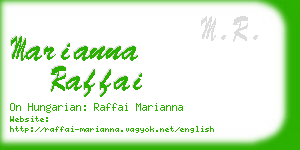 marianna raffai business card